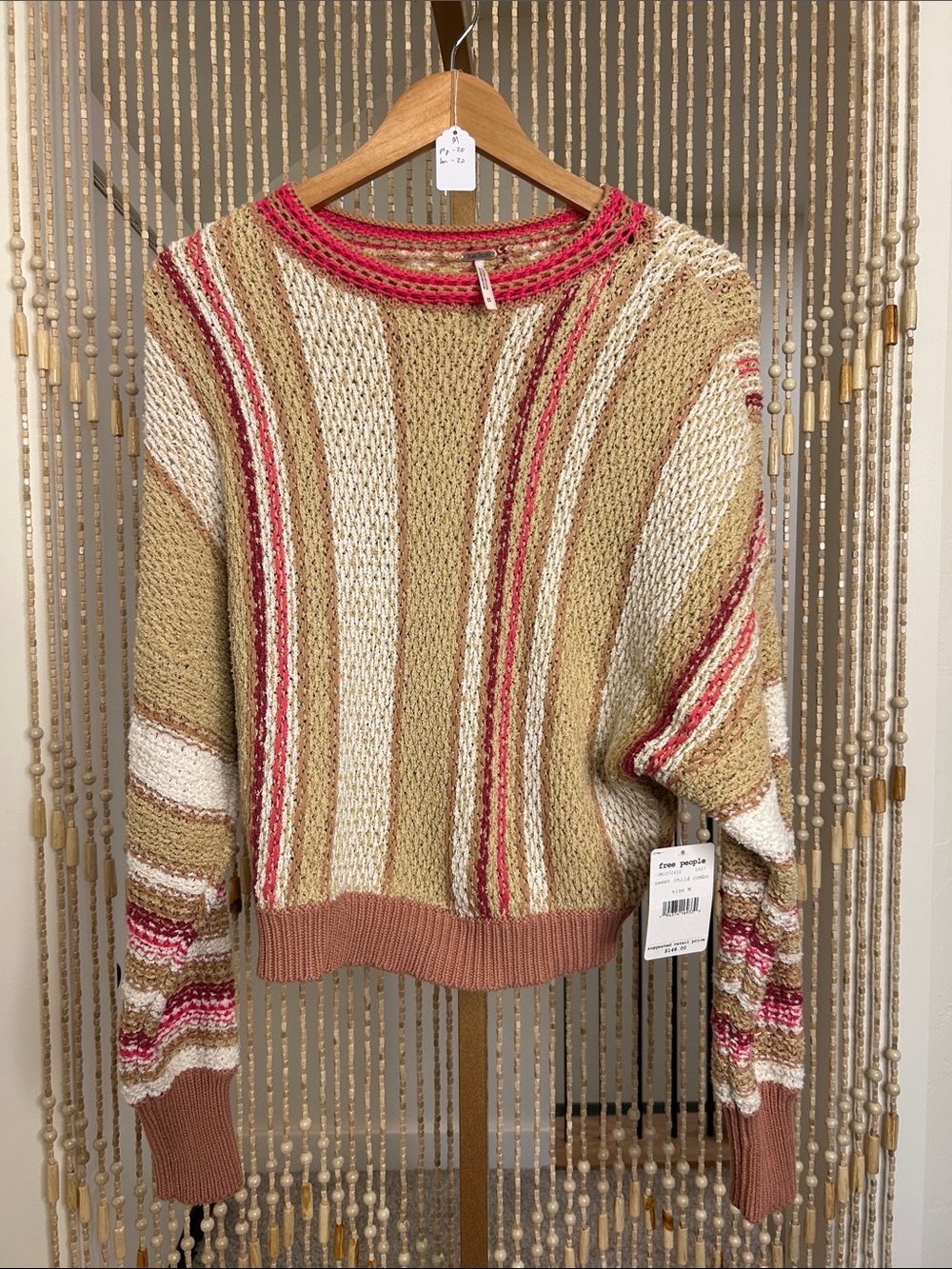 Free People Show Me Love Striped Pullover Sweet Child Combo Colorway Size M